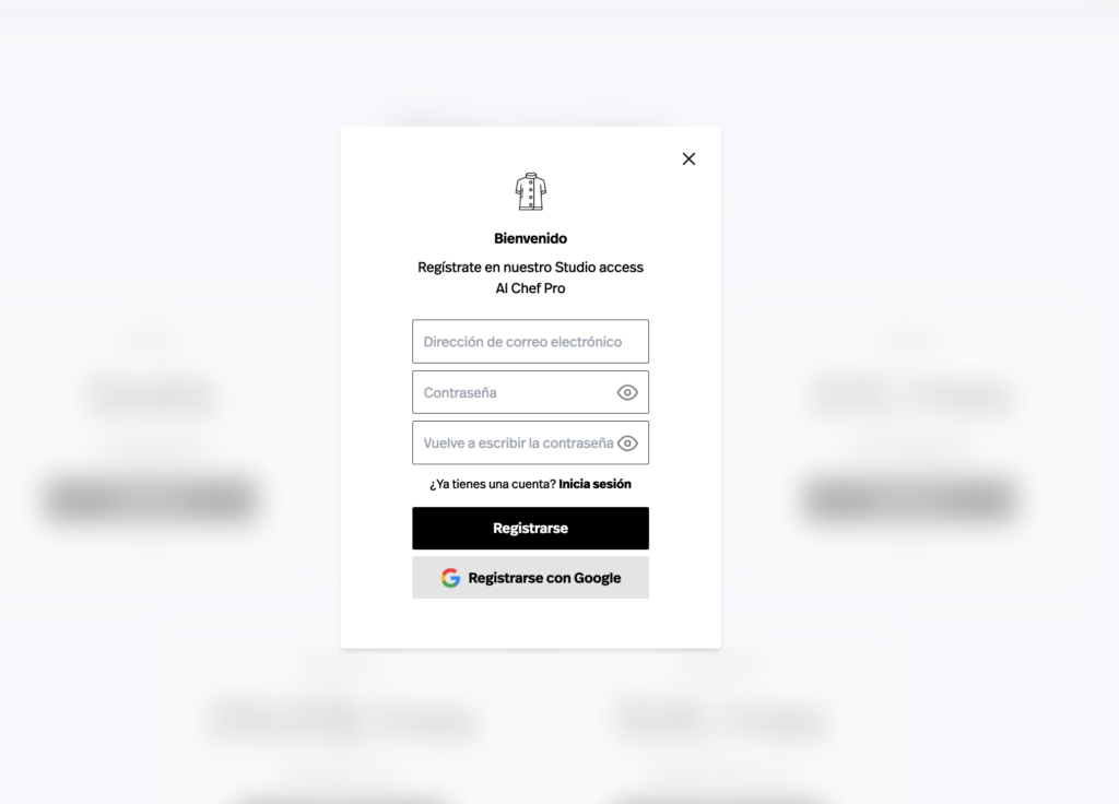 cómo configurar tu cuenta en ai chef pro