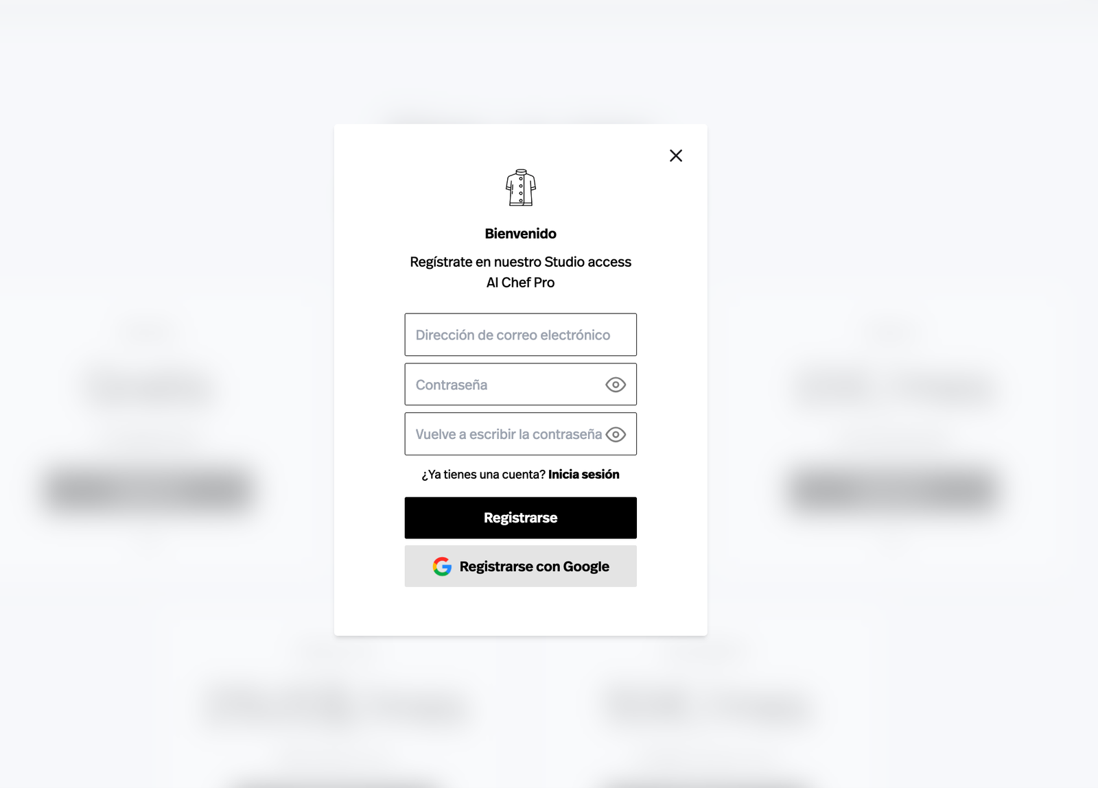 cómo configurar tu cuenta en ai chef pro
