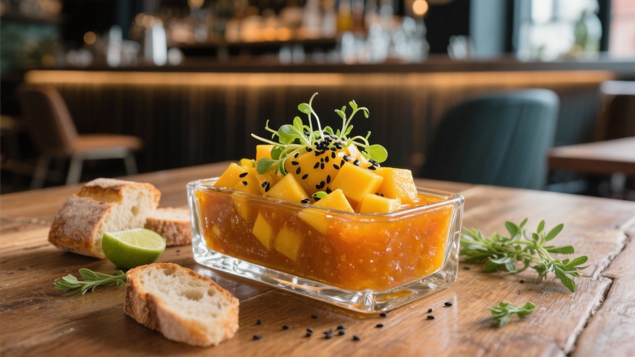 Chutney de Mango con un Toque Moderno by AI Chef Pro