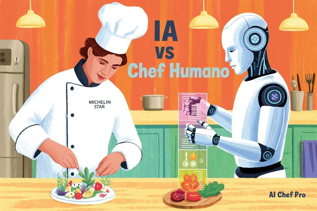 IA vs Chef Humano: ¿Cuál Crea Mejores Recetas? Análisis Comparativo con Datos Reales