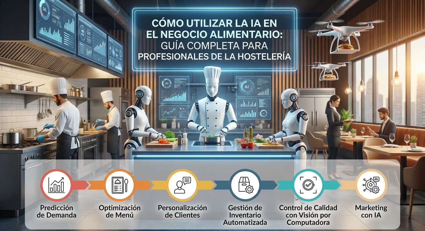 Cómo Utilizar la IA en el Negocio Alimentario: Guía Completa para Profesionales de la Hostelería 2026