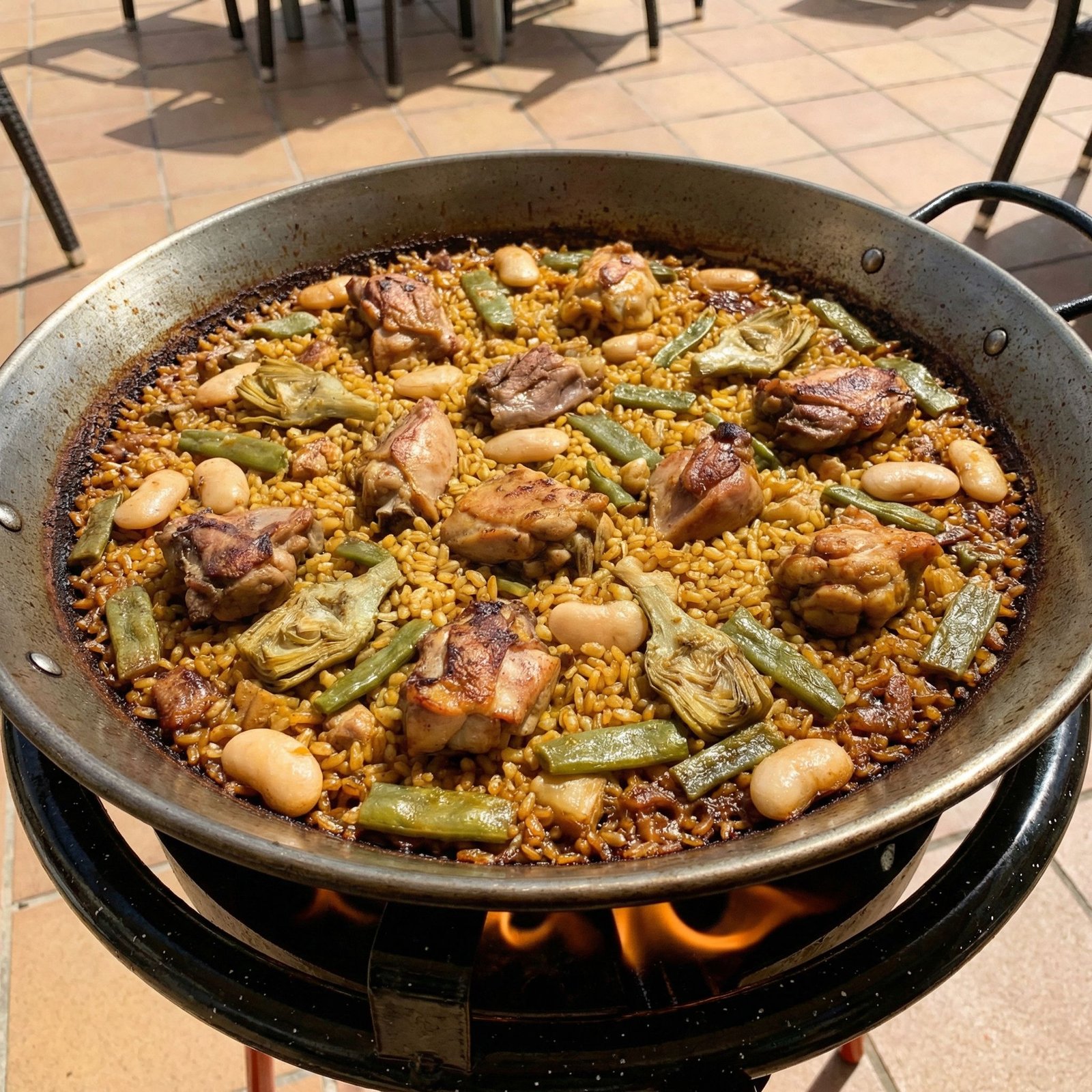 Paella Valenciana Auténtica: Receta Pro con Socarrat Perfecto